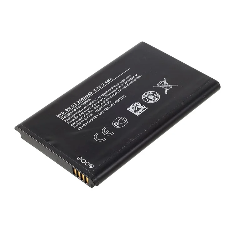 BN-02 3.7V 2000mAh Battery for Nokia XL / XL 4G RM-1061 RM-1030 RM-1042 RM 1061
