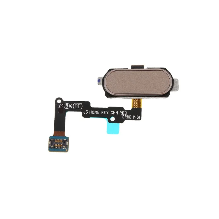 OEM Fingerprint Home Button Flex Cable Repair Part for Samsung Galaxy J3 (2017) J330/J3 Pro (2017) - Gold