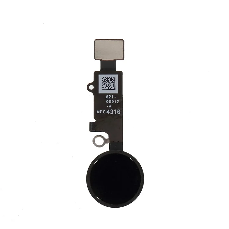 Home Key Fingerprint Button Flex Cable Part for iPhone 7 Plus / 7 - Black