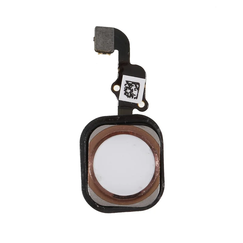 Hjemmetast Fingeraftryksknap Flexkabel Udskiftning med Gummiringpakning til iPhone 6s Plus / 6s (uden Logo) - Rosenød