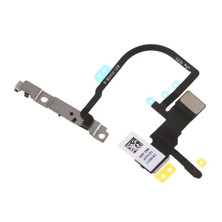 OEM Power ON / OFF Botão Do Interruptor Flex Cable Com Peça De Substituição Da Placa De Metal Para O IPhone XS Máx. 6,5 Polegadas