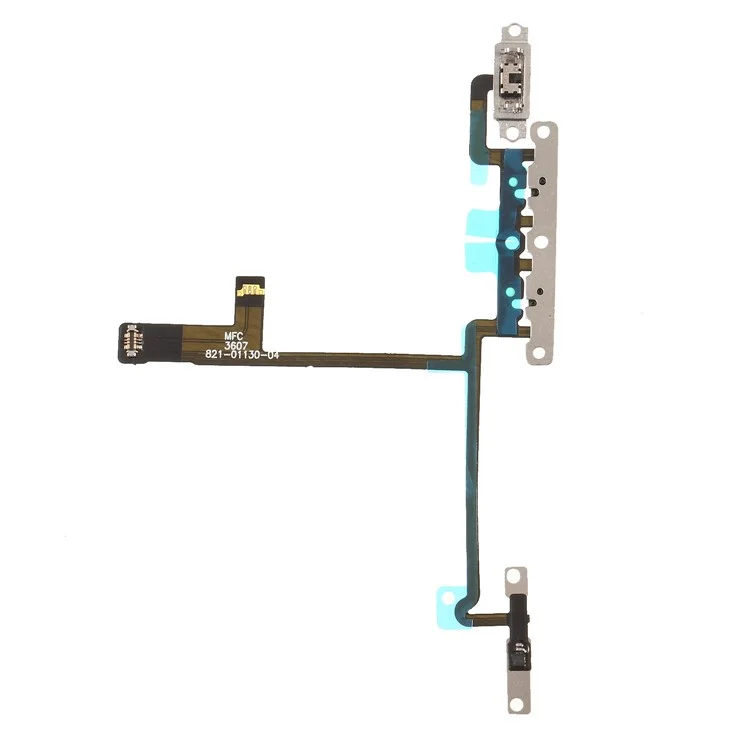 Botão de Volume Flex Cable Peças de Reposição Com Placa de Metal Para Iphone X