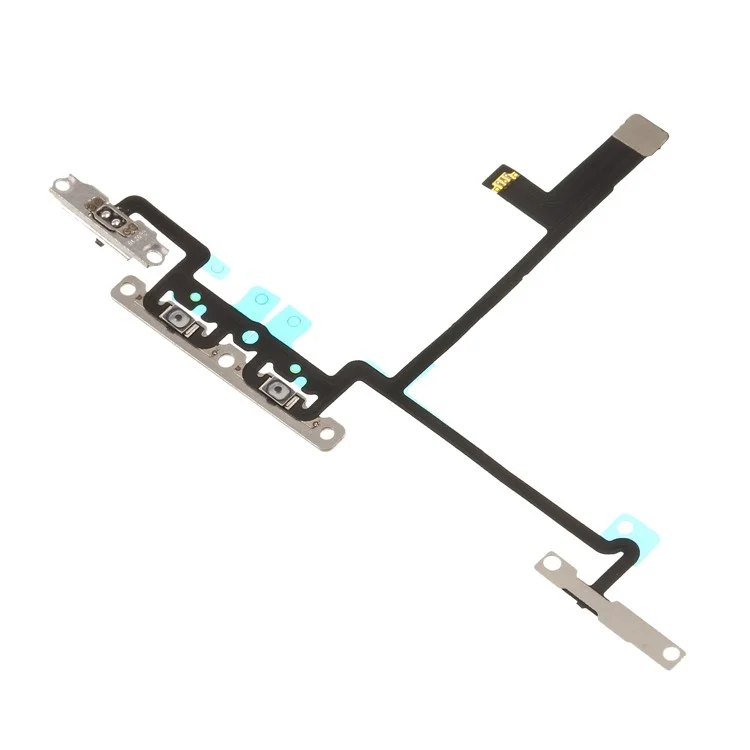 Botão de Volume Flex Cable Peças de Reposição Com Placa de Metal Para Iphone X