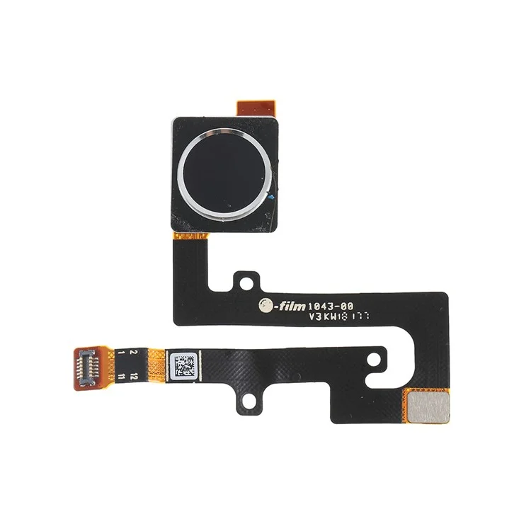 Replacement Home Key Fingerprint Button Flex Cable Part (OEM Disassembly) for Nokia 6.1 Plus / X6 - Black