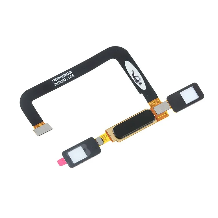 OEM Home Key Ключа Кнопки Отпечатков Пальцев Flex Cable Для Nokia 6 (2017) - Черный