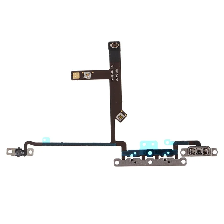 Parte Del Cable Flexible Del Botón de Volumen Con Placa de Metal (sin Logotipo) Para Iphone XS 5.8 Pulgadas