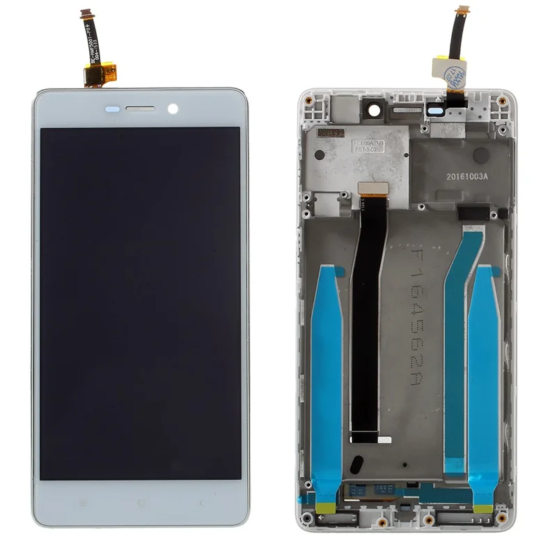 LCD Screen and Digitizer Assembly + Frame Replacement for Xiaomi Redmi 3s - White