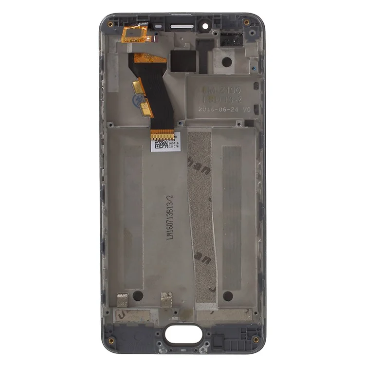 OEM LCD Screen and Digitizer Assembly + Frame Part Replacement for Meizu m3s - Black