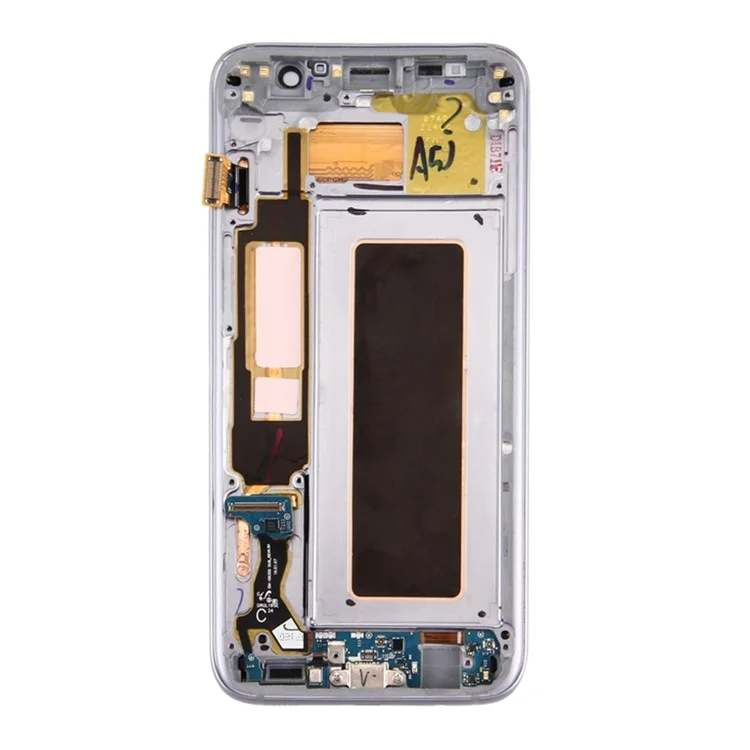 Montagem de Tela e Digitalizador OEM + Frame + Pequenas Para Samsung Galaxy S7 Edge G935 - Preto