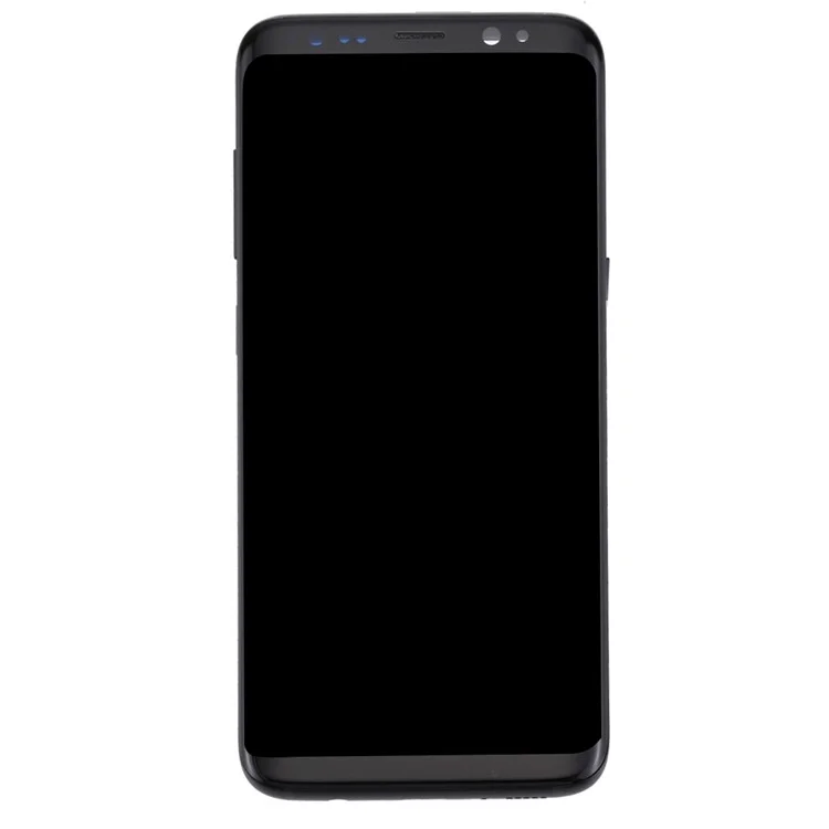 OEM Part Screen and Digitizer Assembly + Frame + Small Parts for Samsung Galaxy S8 G950 - Black