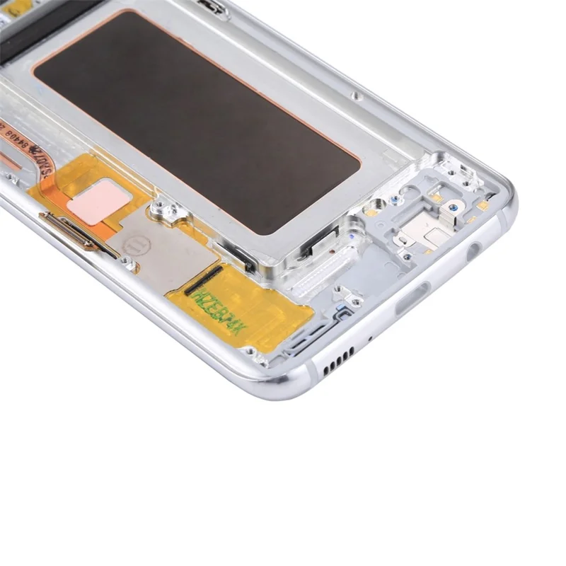 OEM Screen and Digitizer Assembly + Frame with Small Parts for Samsung Galaxy S8 G950 - Silver Color