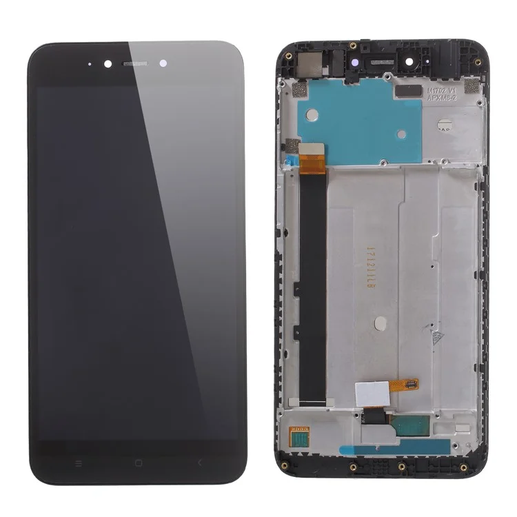 Enjunto de Pantalla y Digitalizador LCD + Reemplazo de Marco Para Xiaomi Redmi Nota 5A/Y1 Lite (India) - Negro