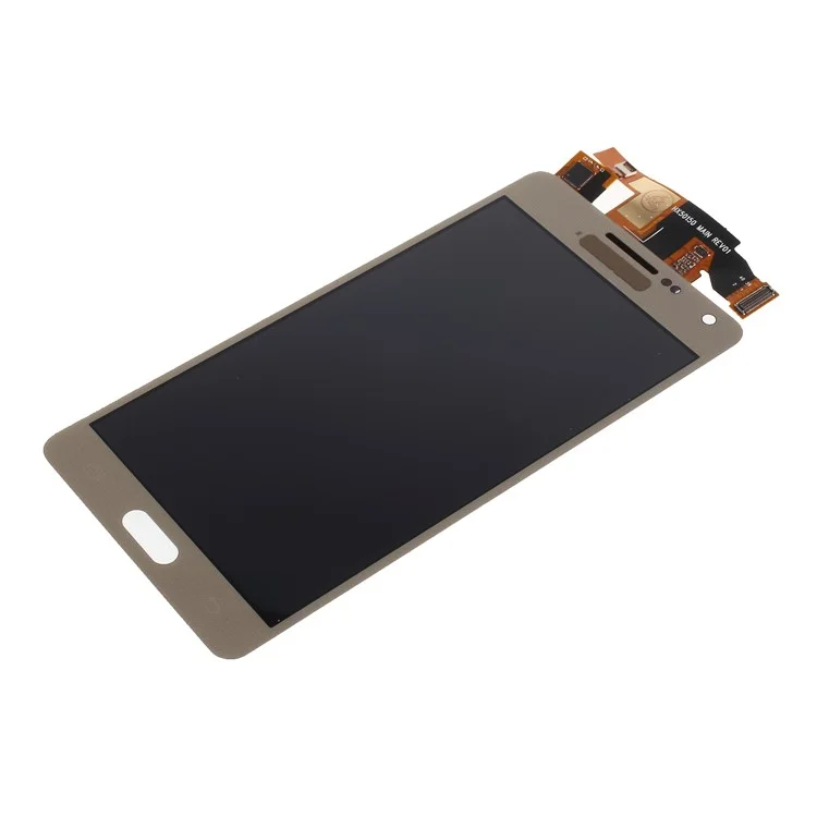 LCD Screen and Digitizer Assembly Part with Screen Brightness IC for Samsung Galaxy A5 SM-A500F (2014) - Gold
