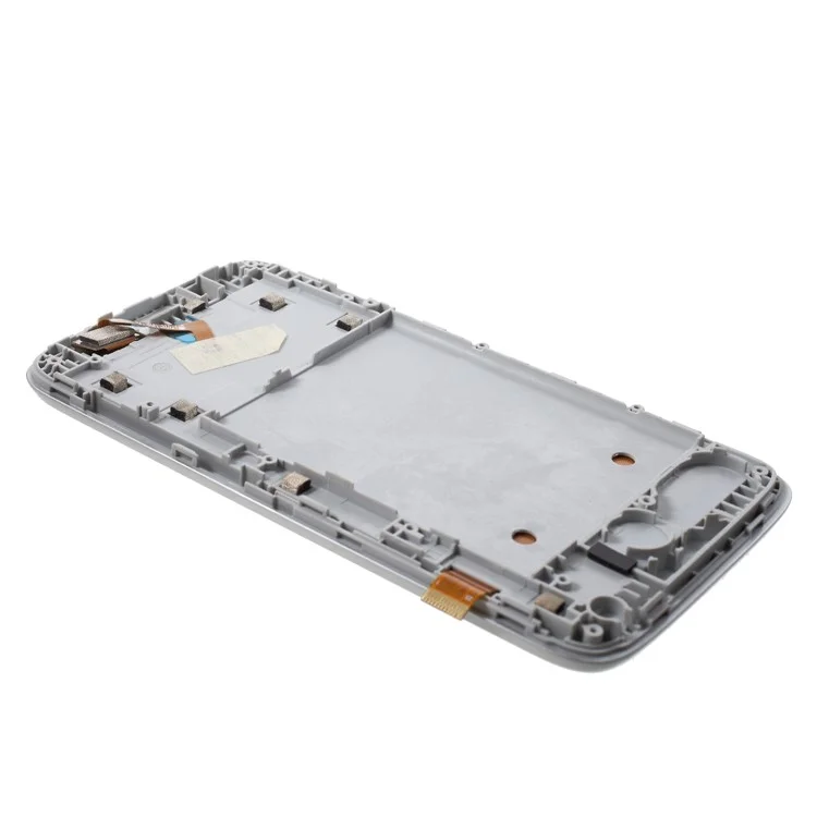 OEM LCD Screen and Digitizer Assembly with Front Housing for Lenovo A328 - White