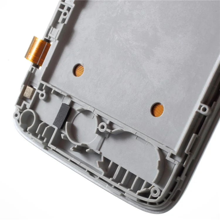 OEM LCD Screen and Digitizer Assembly with Front Housing for Lenovo A328 - White