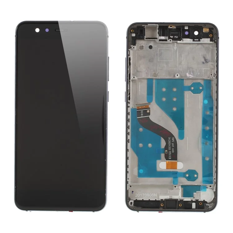 Conjunto de Pantalla LCD y Digitalizador Con Carcasa Delantera Para Huawei P10 Lite - Negro