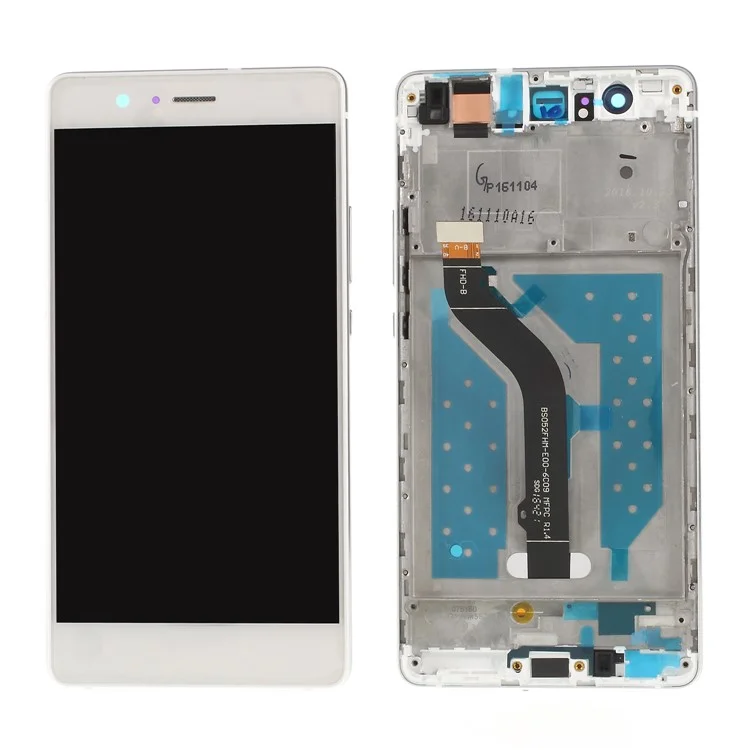 LCD Screen and Digitizer Assembly + Frame Replace Part for Huawei P9 Lite - White