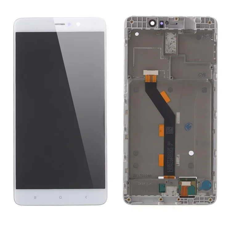 LCD Screen and Digitizer Assembly + Frame Replacement (Non-OEM) for Xiaomi Mi 5s Plus - White
