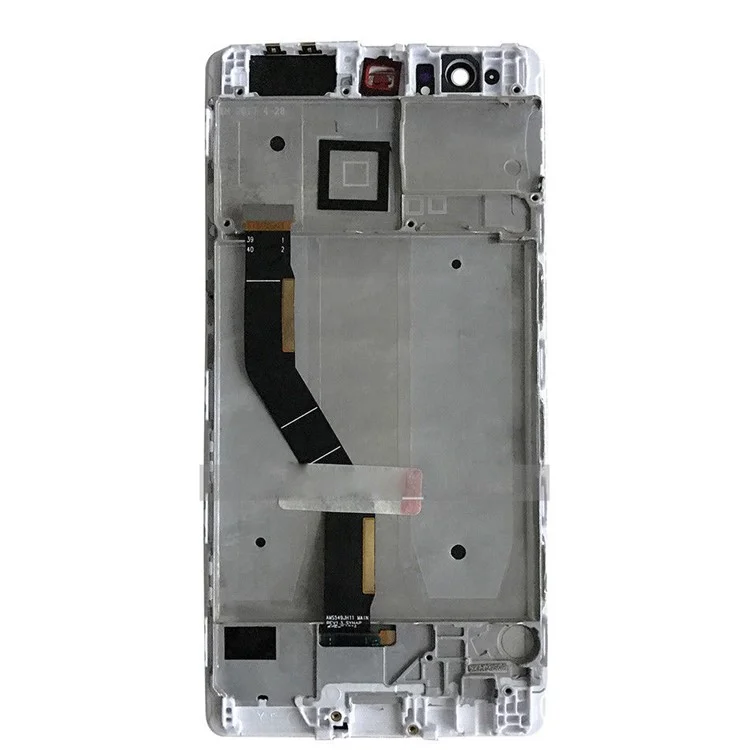 LCD Screen and Digitizer Assembly + Frame Part for Huawei P9 Plus (without Logo) - White