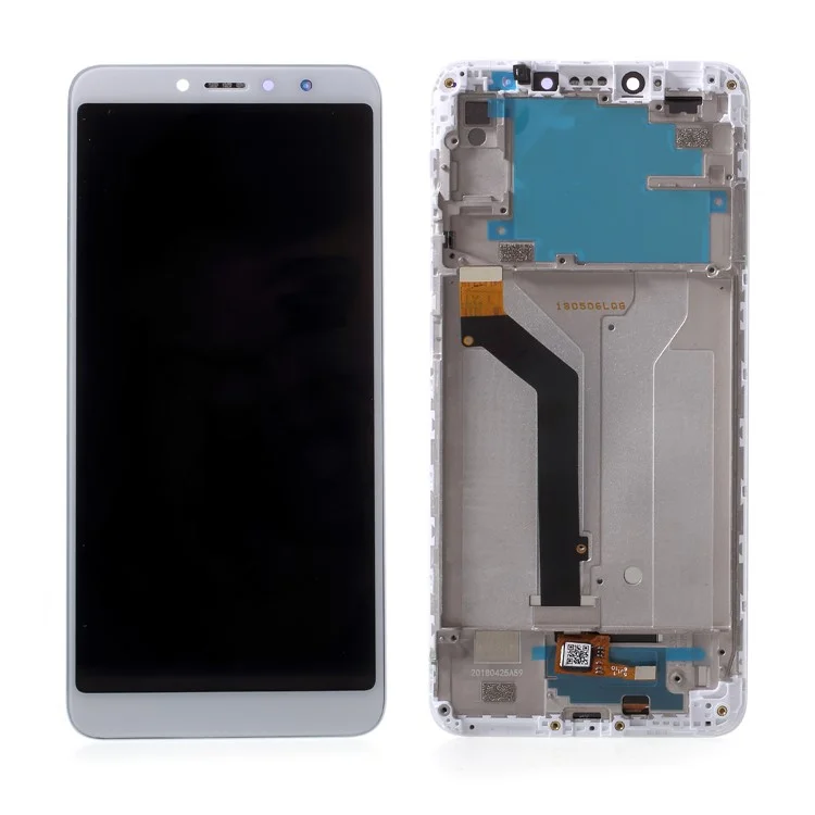 LCD Screen and Digitizer Assembly Part + Frame for Xiaomi Redmi S2 / Y2 - White