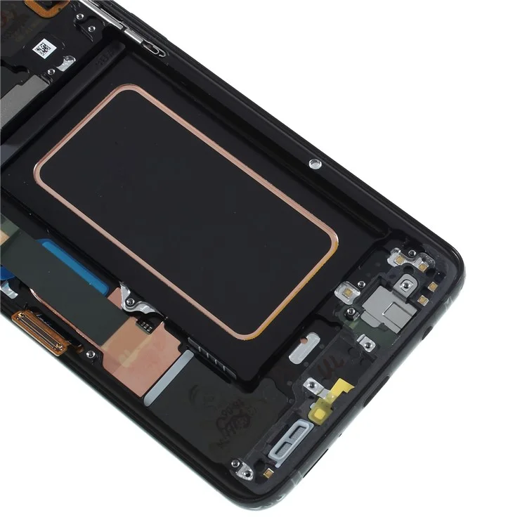 Pantalla LCD OEM y Parte Del Marco de Ensamblaje Para Samsung Galaxy s9 + G965 (sin Logotipo) - Negro