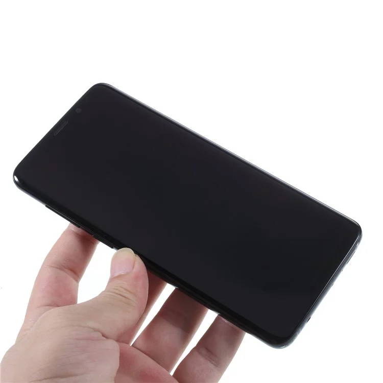 OEM LCD Screen and Digitizer + Assembly Frame Part for Samsung Galaxy S9+ G965 - Black
