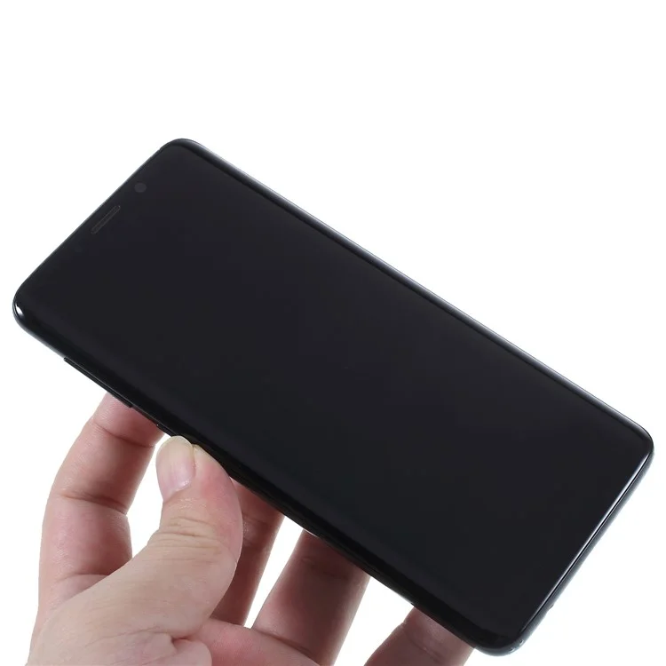 OEM LCD Screen and Digitizer + Assembly Frame Part for Samsung Galaxy S9 G960 - Black