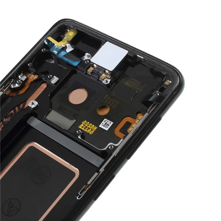 OEM LCD Screen and Digitizer + Assembly Frame Part for Samsung Galaxy S9 G960 - Black