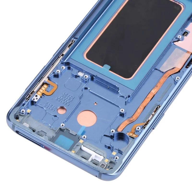For Samsung Galaxy S9 G960 OEM LCD Screen and Digitizer Assembly + Frame Part (without Logo) - Blue