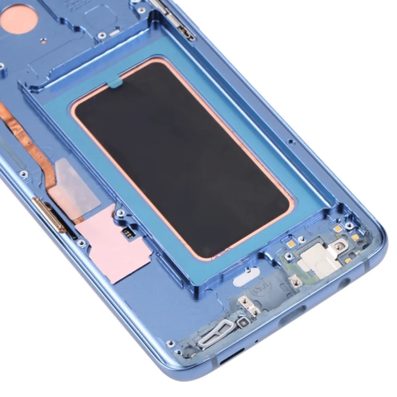 For Samsung Galaxy S9 G960 OEM LCD Screen and Digitizer Assembly + Frame Part (without Logo) - Blue