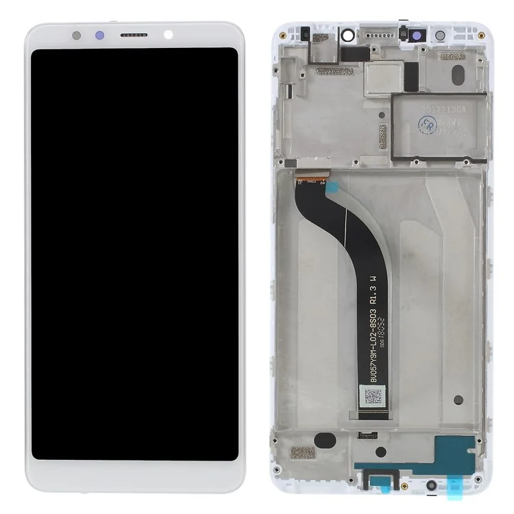 Conjunto de Pantalla LCD y Digitalizador Con Piezas de Marco Para Xiaomi Redmi 5 - Blanco