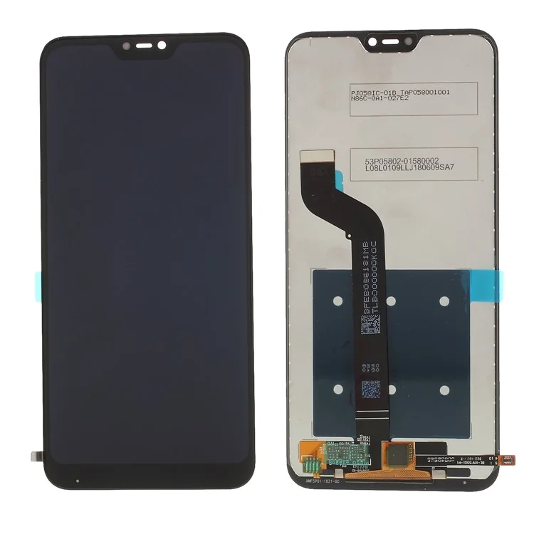 Tela LCD e Peça de Montagem do Digitalizador (sem Logotipo) Para Xiaomi Mi A2 Lite/ Redmi 6 Pro - Preto