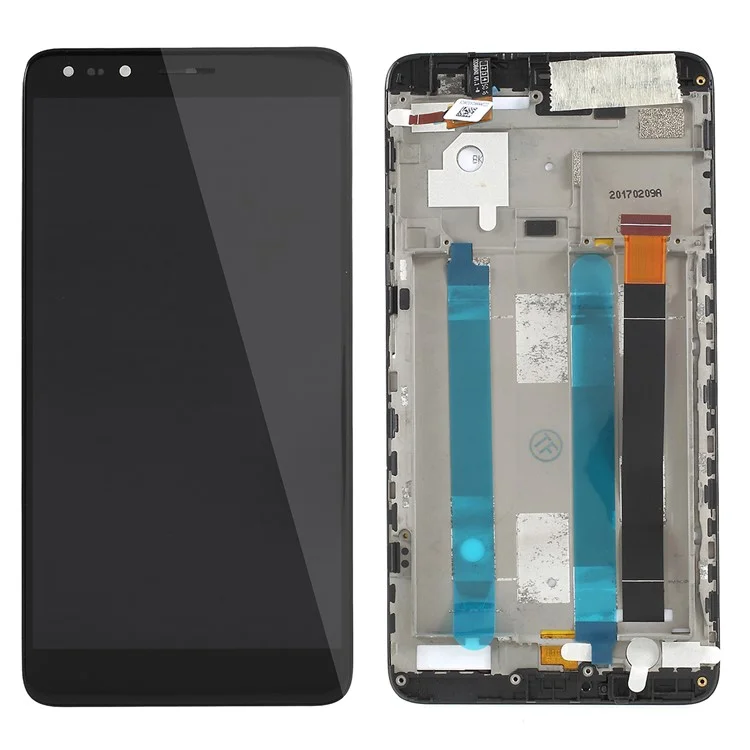 Écran LCD OEM et Partie D'assemblage de Numériseur Avec Cadre Pour Alcatel Onetouch Pop 4 6,0 "7070 - le Noir