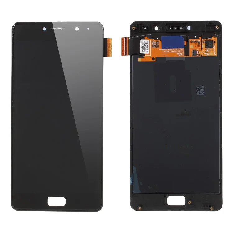 OEM Disassembly LCD Screen and Digitizer Assembly + Frame for Lenovo P2 - Black