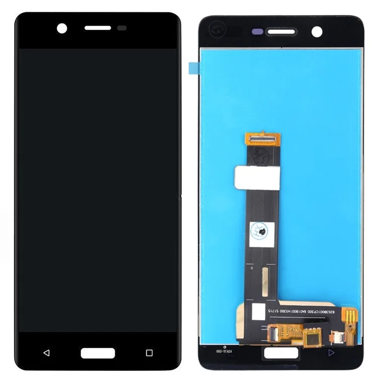 For Nokia 5 (2017) LCD Screen and Digitizer Assembly Part Replacement (Non-OEM Screen Glass Lens, OEM Other Parts) - Black