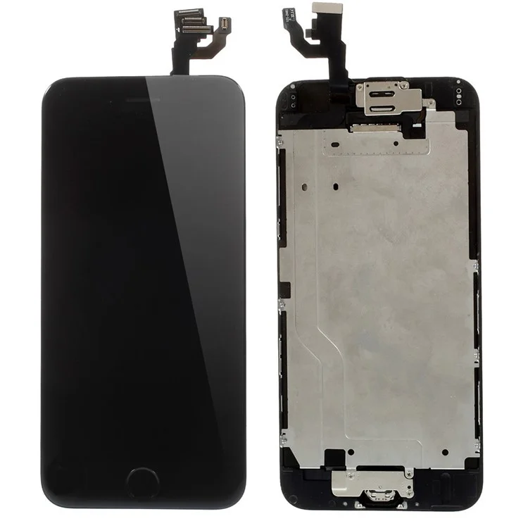For iPhone 6 4.7 LCD Screen and Digitizer Assembly with Small Parts (Made by China Manufacturer, ESR+Full View, 380-450cd/m2 Brightness) - Black