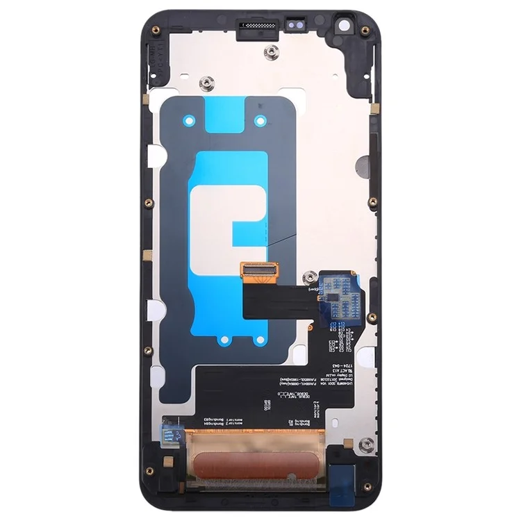 LCD Screen and Digitizer Assembly with Frame for LG Q6 - Black