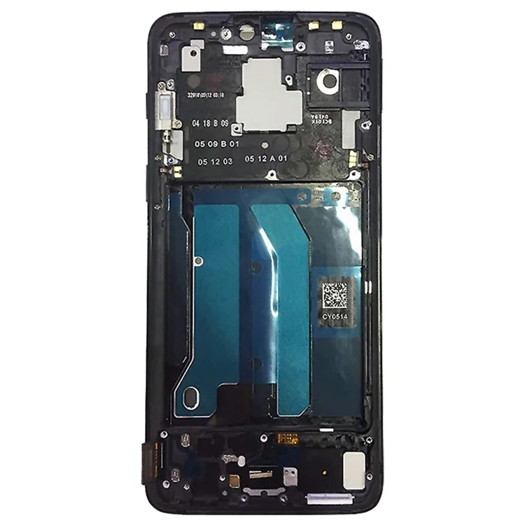 OEM ЖК-экран и сборка дигитайзера с рамкой для OnePlus 6 - Черный