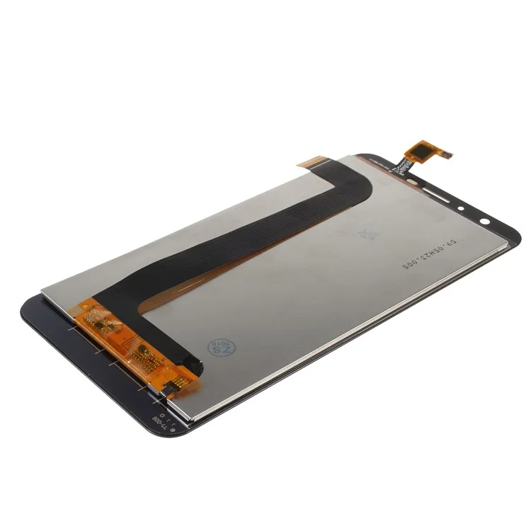 LCD Screen and Digitizer Assembly + Frame Replace Part (without Logo) for Doogee Y6 - Black