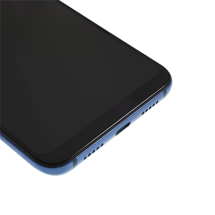 Для Xiaomi Mi 8 (6.21 дюйма) Запасная часть с экраном и дигитайзером сборки OLED класса B OEM + рамка (без логотипа) - Синий