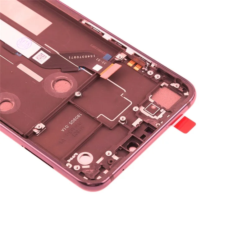 LCD Screen and Digitizer Assembly with Frame for Xiaomi Mi 8 Lite / Mi 8 Youth (Mi 8X) - Red