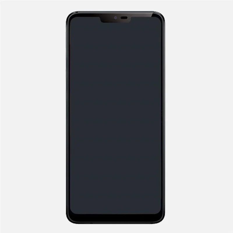 Til LG G7 ThinQ G710 OEM LCD-skærm og digitizer samling + ramme (uden logo) - Grå
