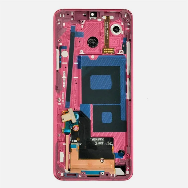 For LG G7 ThinQ G710 OEM LCD Screen and Digitizer Assembly + Frame Part (without Logo) - Rose