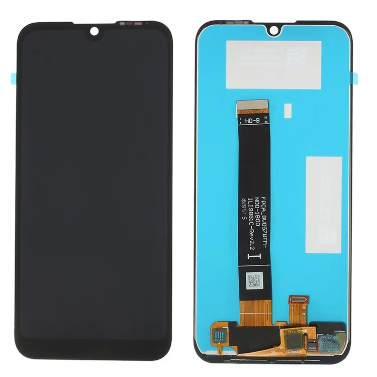 la Pantalla LCD OEM y el Ensamblaje Del Digitalizador Reemplazar Parte Para Huawei Y5 (2019) - Negro