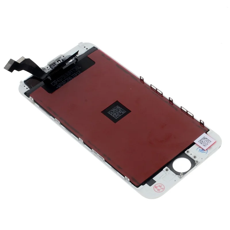 For iPhone 6 4.7 LCD Screen and Digitizer Assembly +Frame Part (Made by China Manufacturer, 350-400cd/m2 Brightness) (without Logo) - White