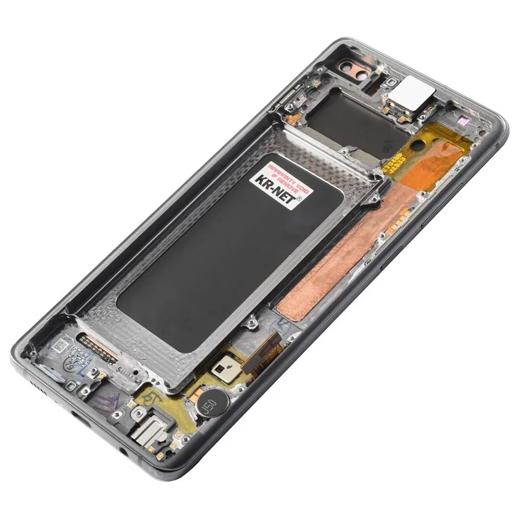 Per Samsung Galaxy S10 Plus G975 LCD e Gruppo Digitalizzatore + Parte Del Telaio (senza Logo) - Nero