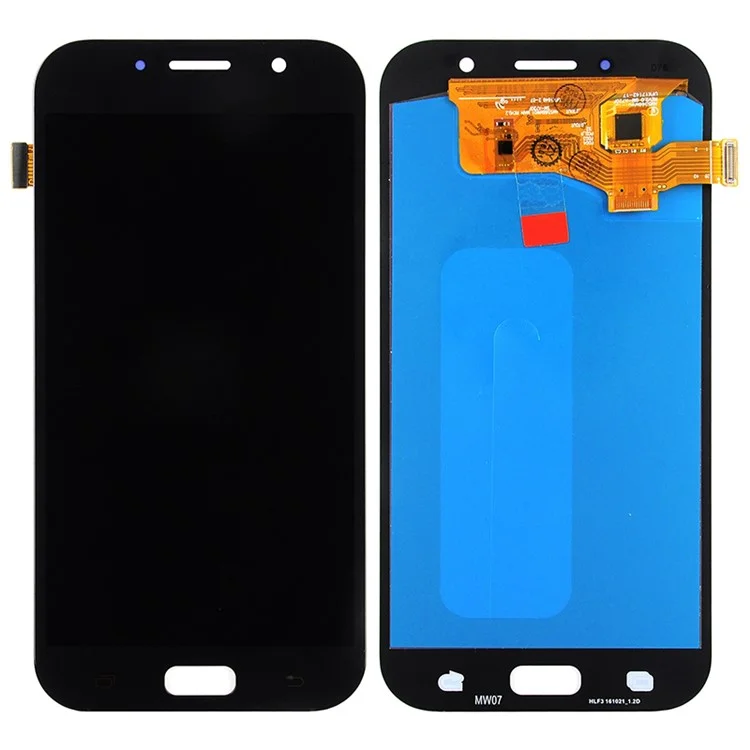 LCD Screen and Digitizer Assembly Replacement for Samsung Galaxy A7 (2017) A720 (OLED Version) - Black