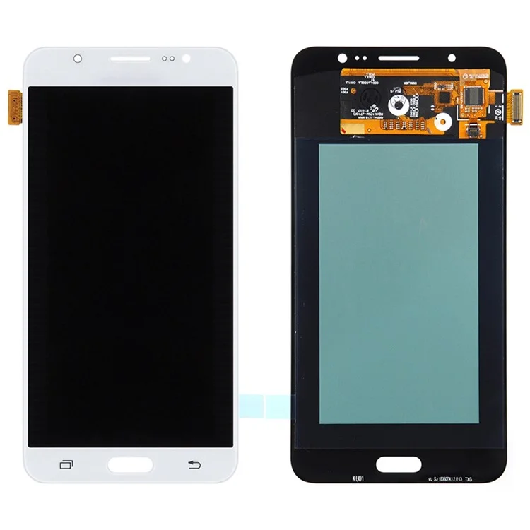 LCD Screen and Digitizer Assembly Replacement for Samsung Galaxy J7 (2016) J710 (OLED Version) - White