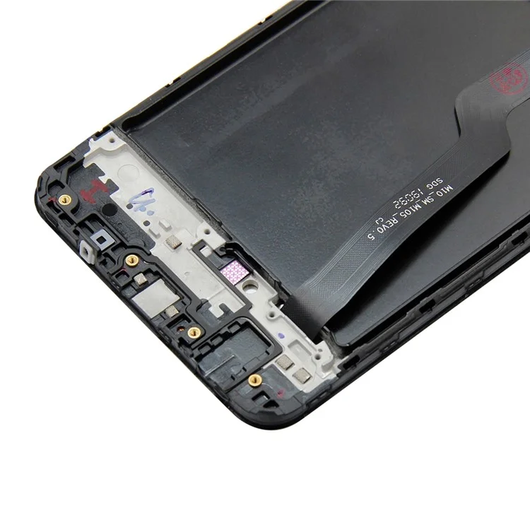 OEM LCD-Bildschirm und Digitizer-Baugruppe + Rahmenteil (ohne Logo) für Samsung Galaxy A10 A105 A105F - Schwarz