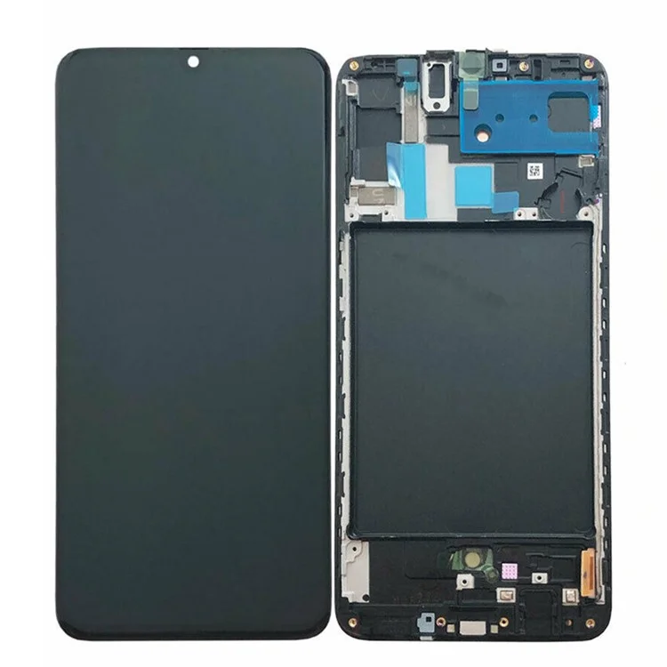 OEM LCD Screen And Digitizer Assembly + Frame Parte (sem Logotipo) Para Samsung Galaxy A70 A705 SM-A705F - Preto